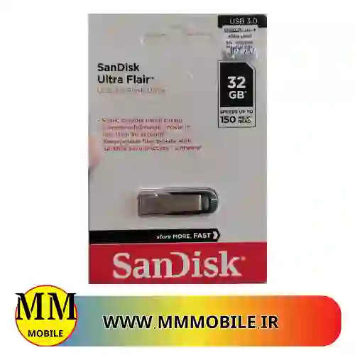 فلش مموری سن دیسک مدل SANDISK ULTRA FLAIR CZ73 USB M3.0 ظرفیت 32G