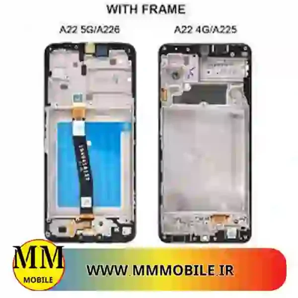 تاچ ال سی دی با فریم اصلی سامسونگ LCD ORG SAMSUNG A22 A226 5G خرید ارزان از فروشگاه ام ام موبایل همراه همیشگی شما